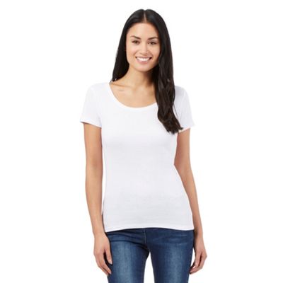 The Collection White scoop neck t-shirt